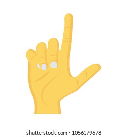 look  hand sign 