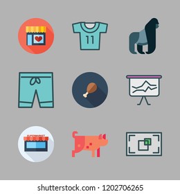 look icon set. vector set about supermarket, comparative, supermarkets and focus icons set.