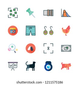 look icon set. vector set about comparative, panther, magnifying glass and focus icons set.