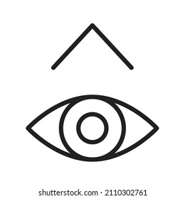 Look Up icon vector image. Can also be used for Physical Fitness. Suitable for mobile apps, web apps and print media.