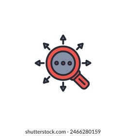 look for icon. vector.Editable stroke.linear style sign for use web design,logo.Symbol illustration.
