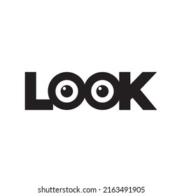 Look Logo Vector Simple Logo Pair Stock Vector (Royalty Free ...