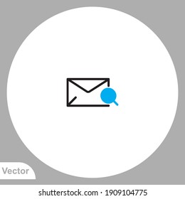 Look mail icon sign vector,Symbol, logo illustration for web and mobile