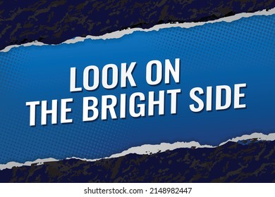 Mire en la ilustración vectorial de la palabra de lado brillante con estilo de líneas para la página de inicio de medios sociales, plantilla, aplicación móvil, afiche, pancarta, volante, fondo, tarjeta de regalo, cupón, etiqueta, papel tapiz