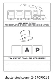 Look at the pictures and complete the words with the missing letters.