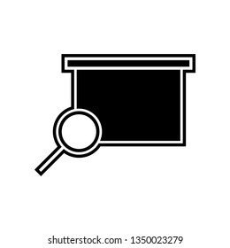 look screen icon. Element of logistics for mobile concept and web apps icon. Glyph, flat icon for website design and development, app development