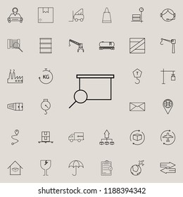 look screen icon. logistics icons universal set for web and mobile