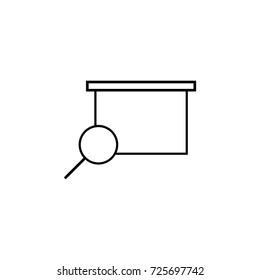 look screen icon on white background