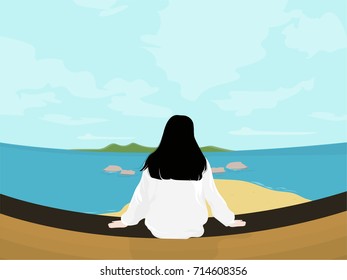 Look at the sea Background