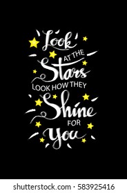 Look Stars Look How They Shine Stock Vector (Royalty Free) 583925416 ...