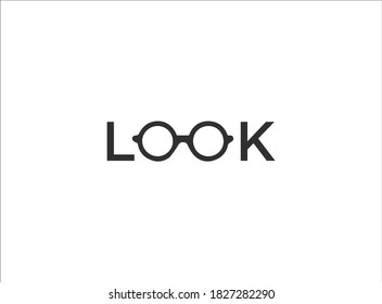 Look sunglasses logo design. icon design