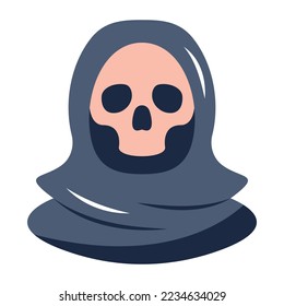 Look at this fantasy demon flat icon 