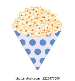 Mira este diseño plano del vector de palomitas 