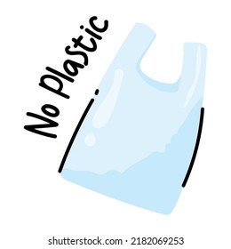 Look at this plastic bag doodle sticker 