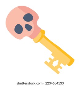 Look at this scary wand flat icon 