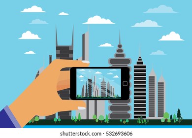 look through the mobile phone