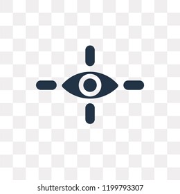 Look vector icon isolated on transparent background, Look transparency concept can be used web and mobile