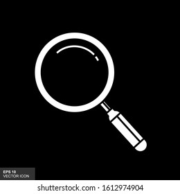 Look for the Vector Illustration Icon on a black background. Vector illustration