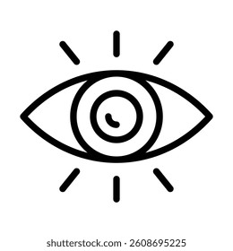 Look Vector Line Icon Design