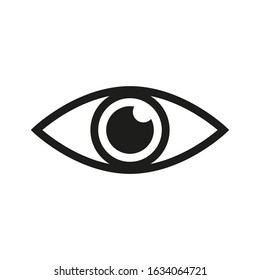 Look and Vision icon. Eye vector icon 