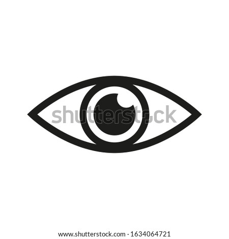 Look and Vision icon. Eye vector icon 