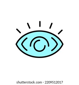 Look and Vision line icon. Simple element illustration. Look and Vision concept outline symbol design.