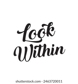 look within text on white background.