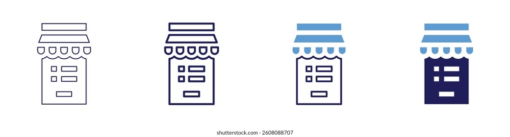 Lookalike audience icon in 4 different styles. Thin Line, Line, Bold Line, Duotone. Duotone style. Editable stroke.