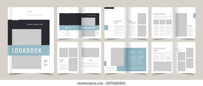 Lookbook Layout, Fashion Lookbook Template