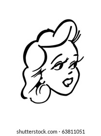 Looker - Retro Clipart Illustration