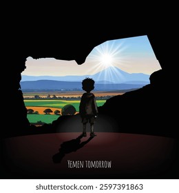 Looking ahead, a child sees Yemen’s tomorrow, full of promise, renewal, and new opportunities.