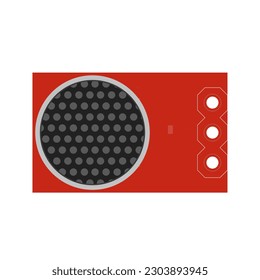 Looking for an amplified electret microphone for your electronics project, download the vector EPS illustration of the Amplified Mic Electret for your designs