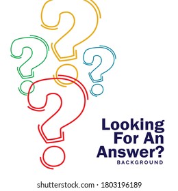 looking for an answer background template