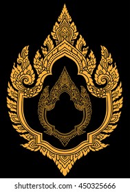 Looking for a beautiful way to add some Thai flavor to your home decor? frame border Design has the perfect solution! This vector digital download includes a variety of elegant borders in gold