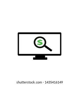 looking for dollars through a personal computer