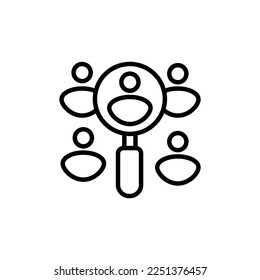 Looking Employee icon in vector. Logotype