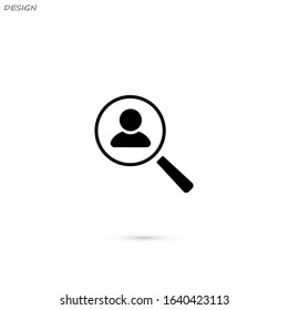 Looking For An Employee Search vector illustration. Web design icon
