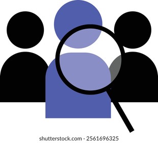 Looking for employees icon symbol vector