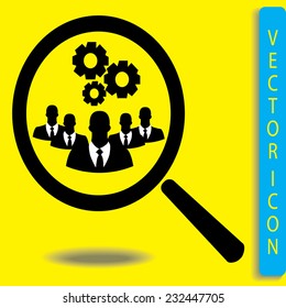 Looking For An Employee.vector icon