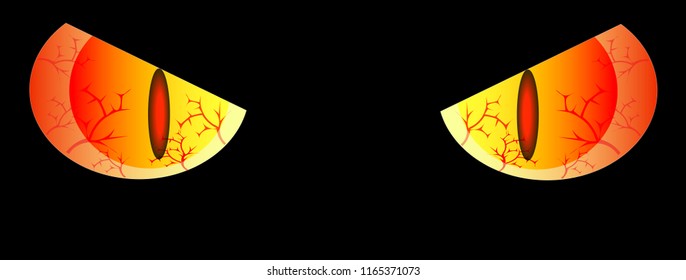 Looking eye ghost vector, Halloween cerebration, eye cat animal ghost, vector art and illustration.