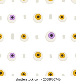 Mirando los ojos a un patrón de doodle de medio punto. Textura sin inconvenientes para textiles, tejidos, prendas de vestir, envolturas, papel, papel de papelería.