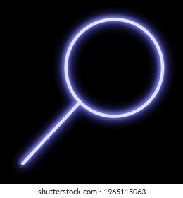 Looking glass with neon effect
