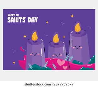 Looking for a hand-drawn background for All Saints’ Day? Check out our collection of unique and artistically crafted designs that capture the essence of this special day devoted to honoring saints