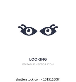 looking icon on white background. Simple element illustration from UI concept. looking icon symbol design.