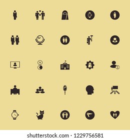 looking icon. looking vector icons set mirror, people, hand mirror and university campus