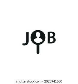 Looking job icon, vector looking job icon, vector illustration