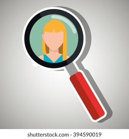 looking person design 