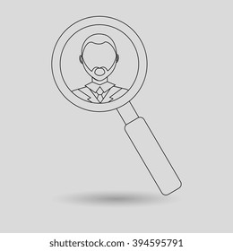 looking person design 