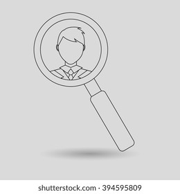 looking person design 