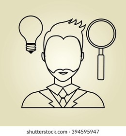 looking person design 